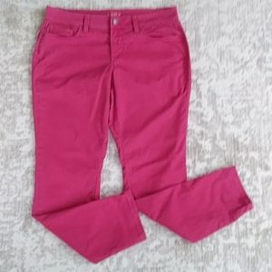 Ann Taylor Loft Curvy Skinny Color Pop Pants 8P Mauve